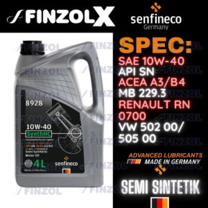 Senfineco Semi Synthetic HC 8928 10w-40 specifications by finzol
