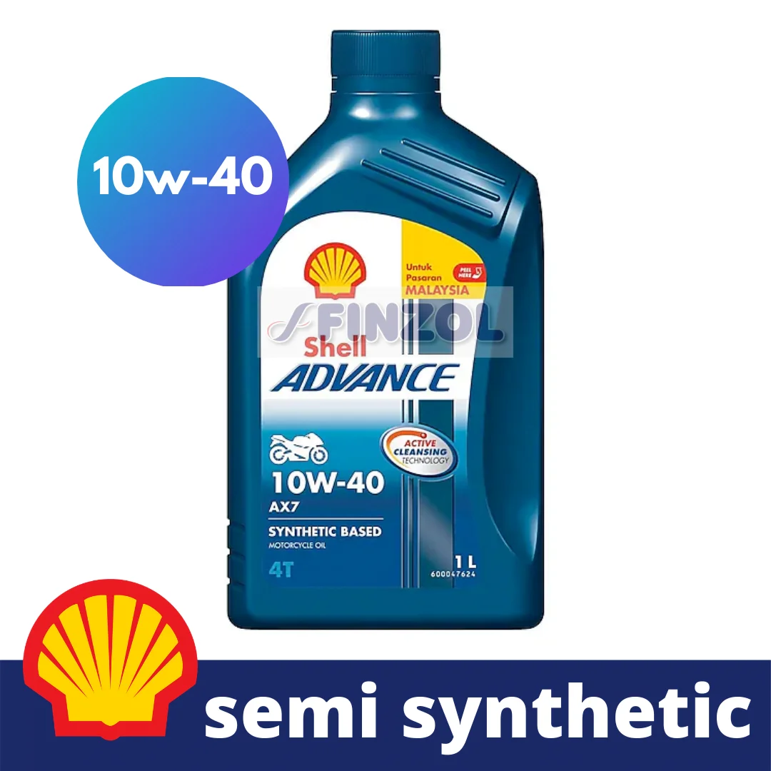 Shell Advance AX7 4T 10w40 Semi Synthetic Untuk Pasaran Malaysia